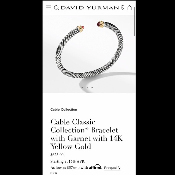 David Yurman Garnet Bracelet - Picture 5 of 5